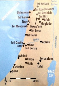 Sea Peoples' Holy Land Settlements 001